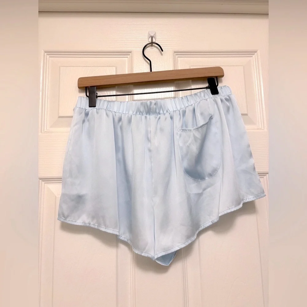 For Love And Lemons Light Blue Pajama Bottoms - Picture 9 of 13